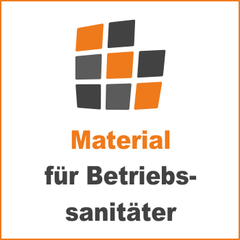 Material für Betriebssanitäter