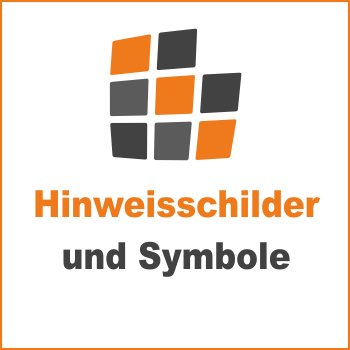 Hinweisschilder und Symbole